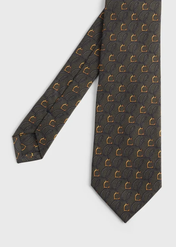 Printed Silk Belts And Bits Tie