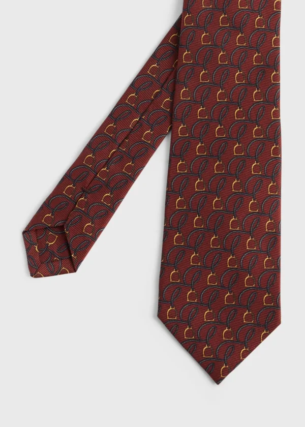 Printed Silk Belts And Bits Tie