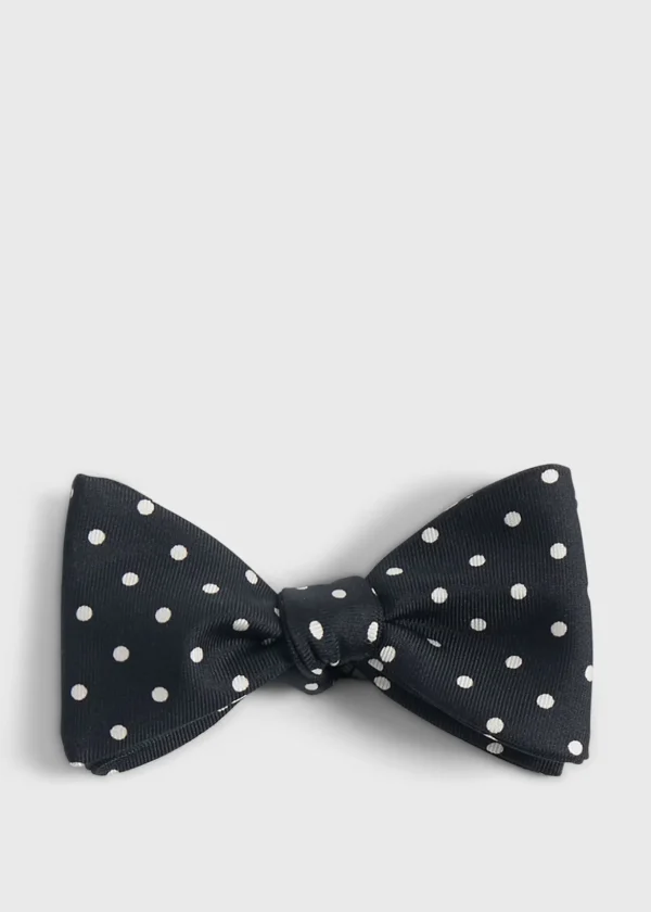 Printed Silk Dot Bow Tie