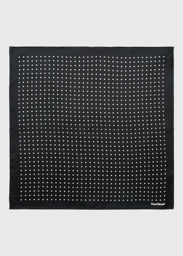 Printed Silk Dot Pocket Square