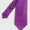 Printed Silk Dot Tie
