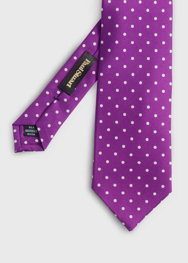 Printed Silk Dot Tie