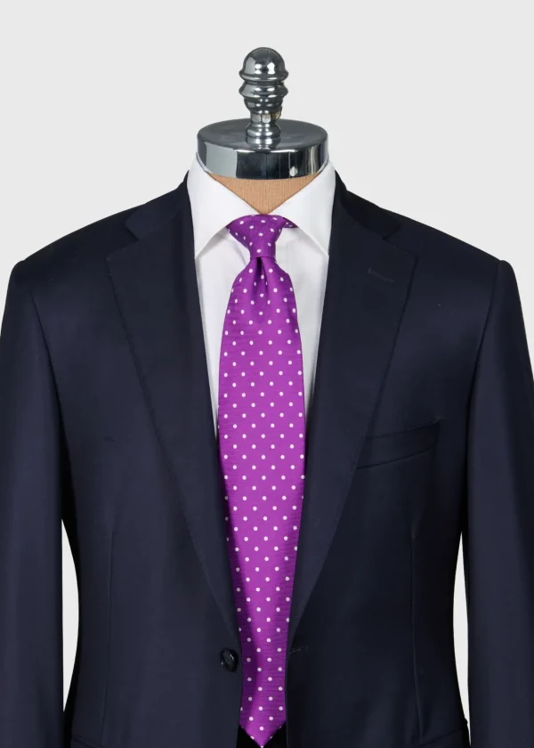 Printed Silk Dot Tie