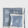 Printed Silk Glen Plaid Pocket Square