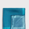 Printed Silk Houndstooth Pocket Square