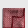 Printed Silk Houndstooth Pocket Square