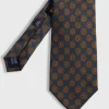 Printed Silk Madder Medallion Tie