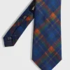 Printed Silk Madder Plaid Tie