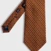 Printed Silk Madder Tossed Pine Tie