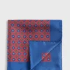 Printed Silk Medallion Pocket Square