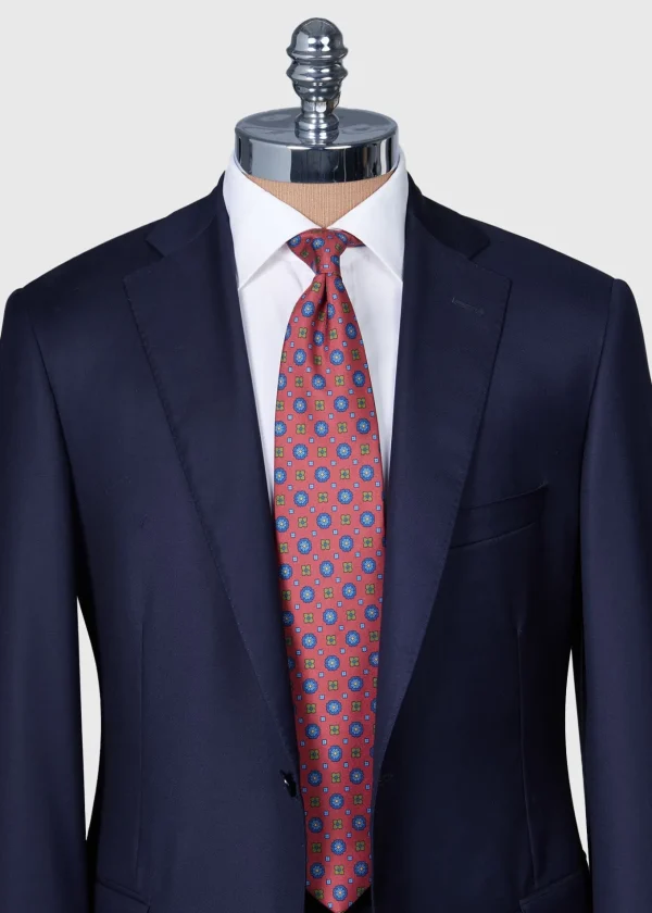 Printed Silk Medallion Tie