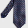 Printed Silk Micro Medallion Tie