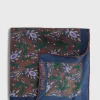 Printed Silk Paisley Pocket Square