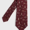 Printed Silk Riding Scene Tie