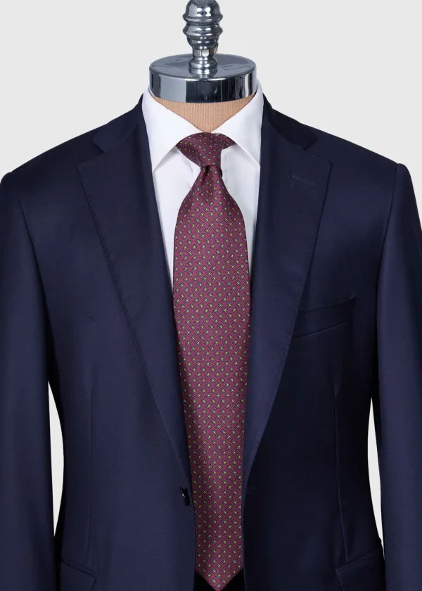 Printed Silk Small Pine Tie