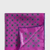Printed Silk Tossed Medallion Pocket Square