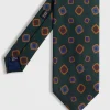 Printed Silk Tossed Square Tie