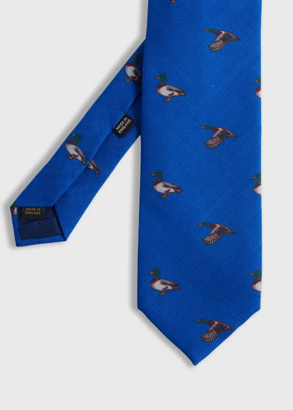 Printed Wool Mallard Tie