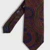 Printed Wool Paisley Tie