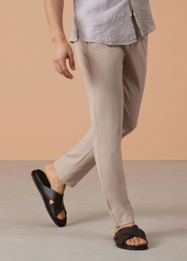 Punta Leather Slide