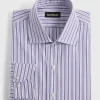 Purple Narrow Stripe Dress Shirt