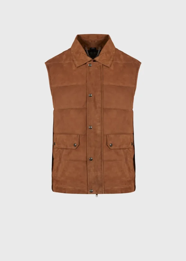 Quilted Shearling Vest