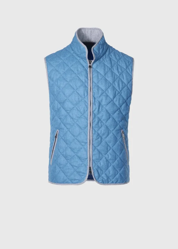 Quilted Wool Flannel Vest