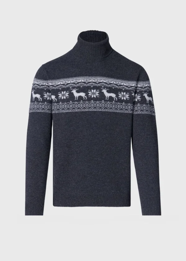 Reindeer & Snowflake Turtleneck