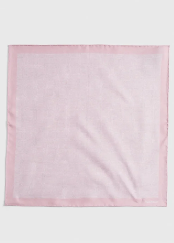 Reversible Silk Plaid Pocket Square
