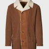 Shearling Trim Cardigan