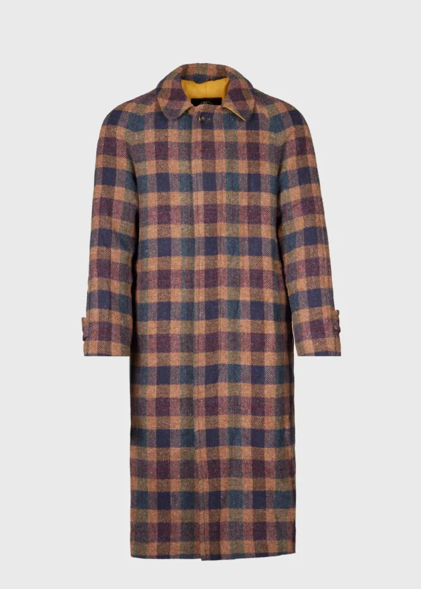 Shetland Wool A-Line Coat