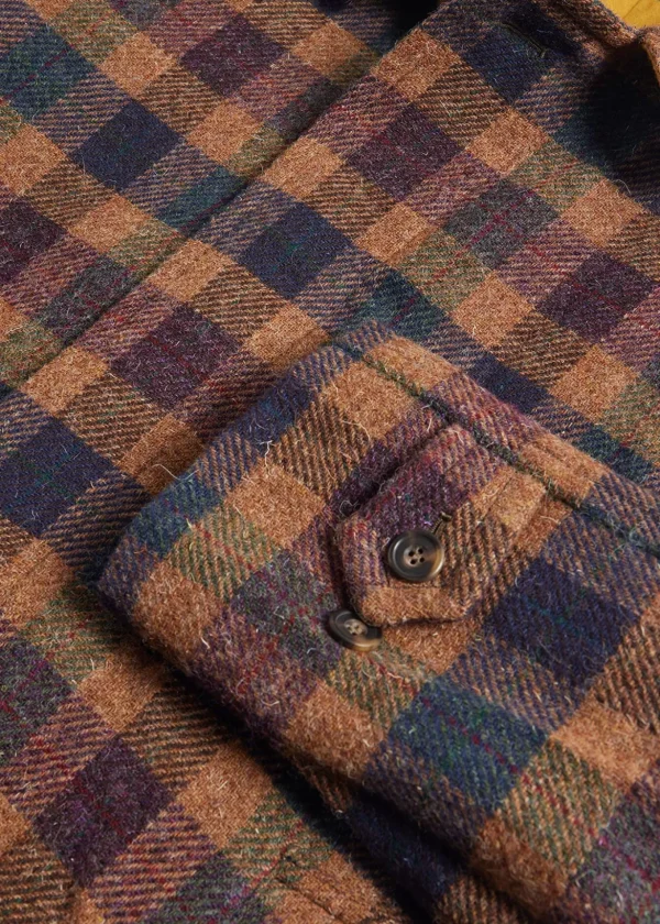Shetland Wool A-Line Coat
