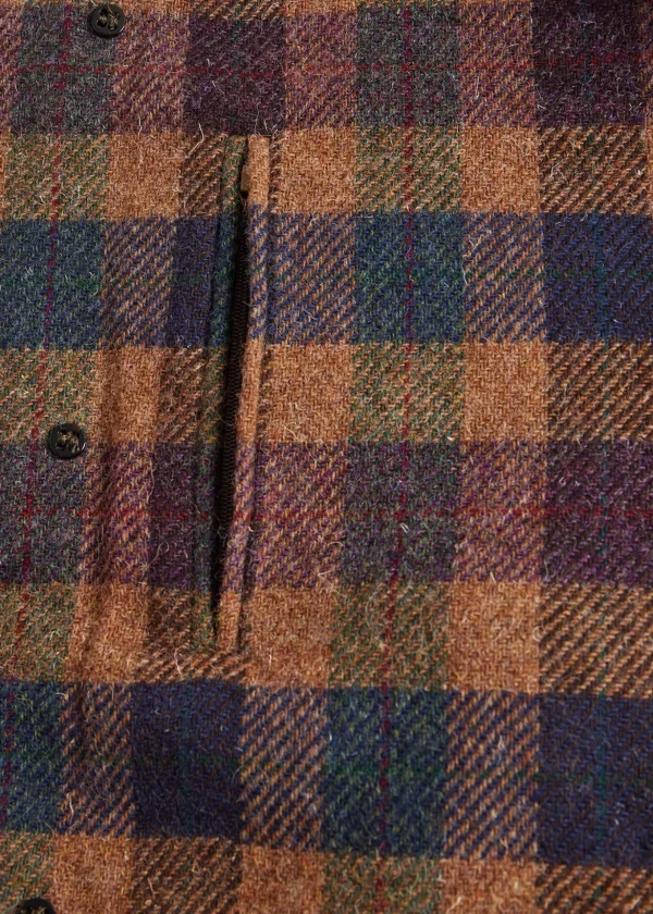 Shetland Wool A-Line Coat