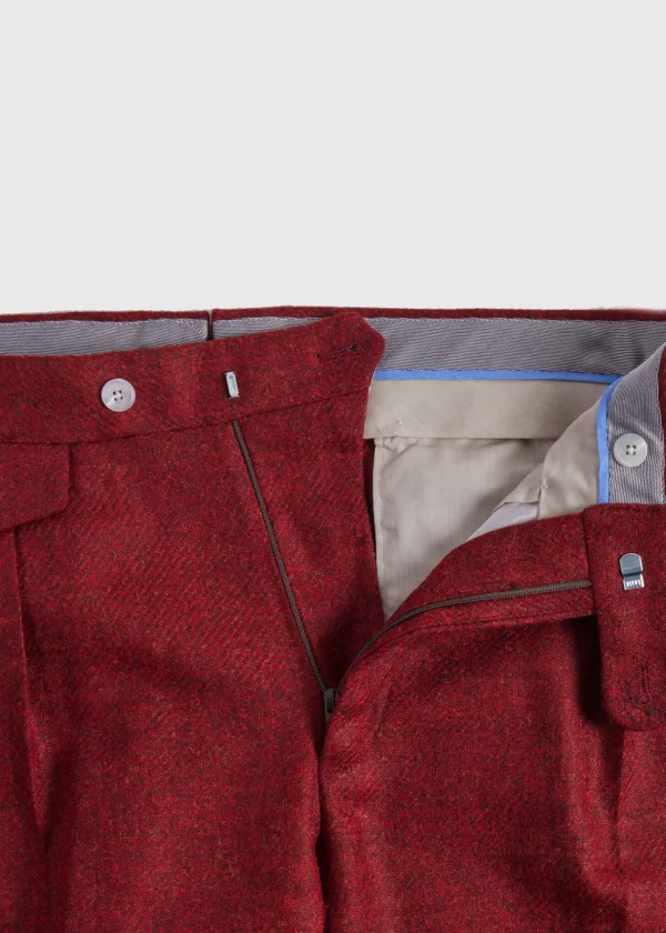 Shetland Wool French Pleat Trouser