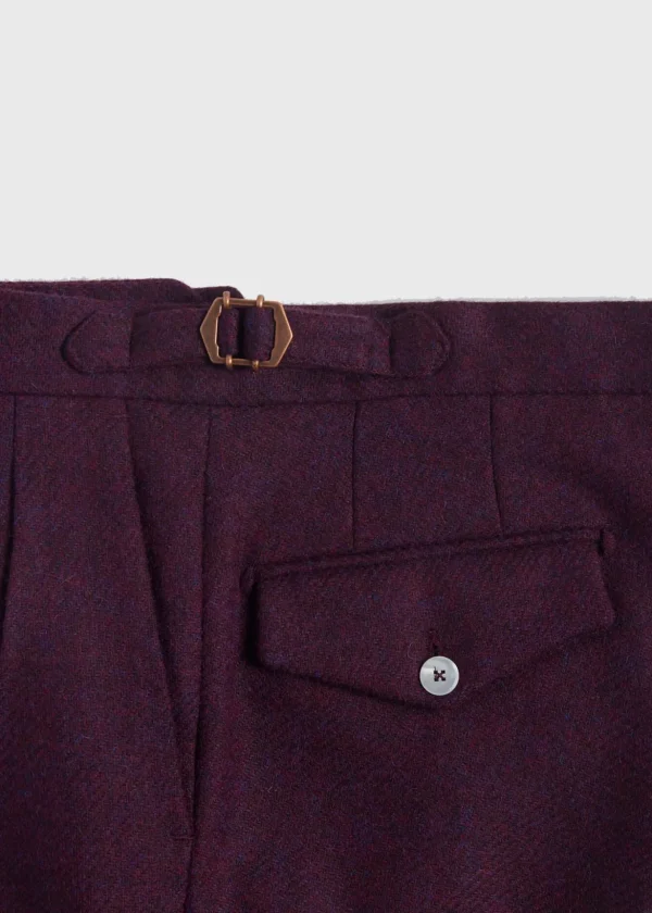 Shetland Wool French Pleat Trouser