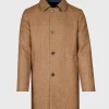 Shetland Wool Herringbone Reversible Coat