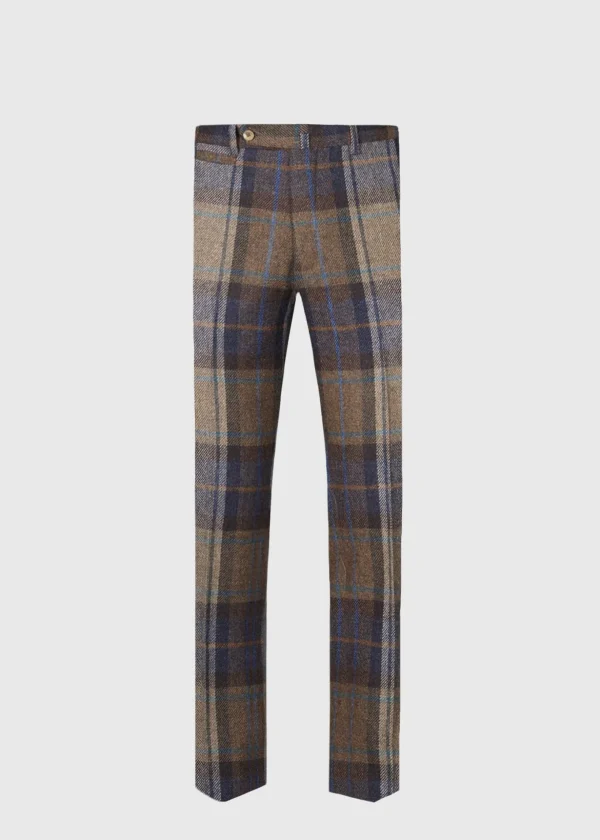 Shetland Wool Plaid Trouser