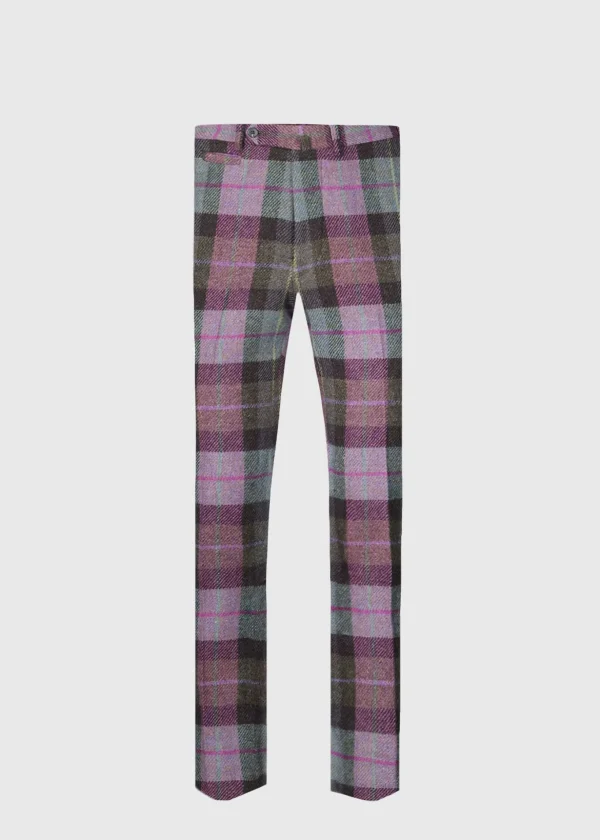 Shetland Wool Plaid Trouser