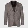 Silk & Linen Herringbone Jacket