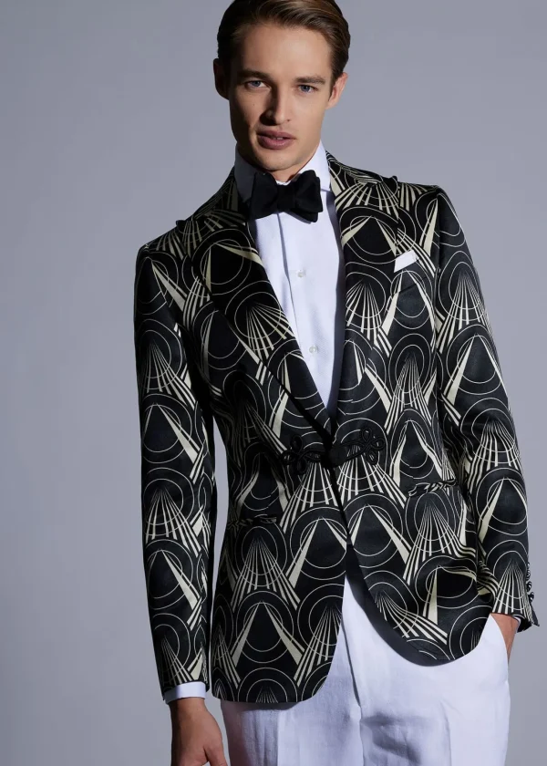 Silk Deco PrintedDinner Jacket