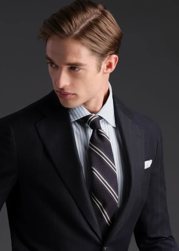 Silk Grenadine Stripe Tie