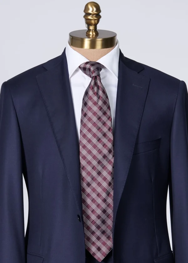 Silk Jacquard Check Tie