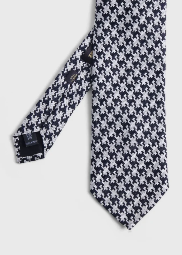 Silk Jacquard Houndstooth Tie