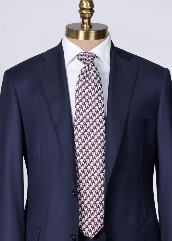 Silk Jacquard Houndstooth Tie