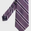 Silk Jacquard Macclesfield Stripe Tie