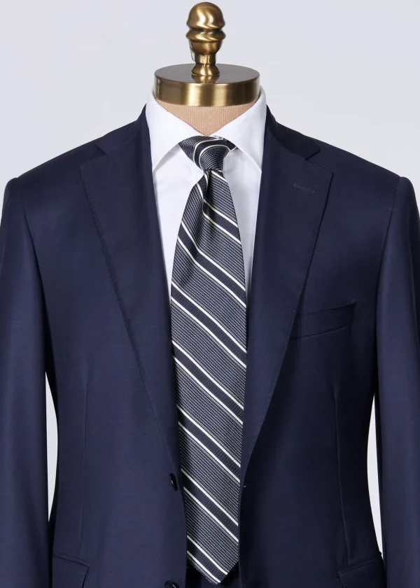 Silk Jacquard Macclesfield Stripe Tie
