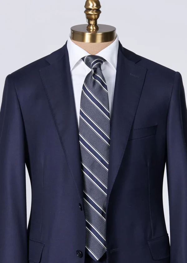 Silk Jacquard Macclesfield Stripe Tie