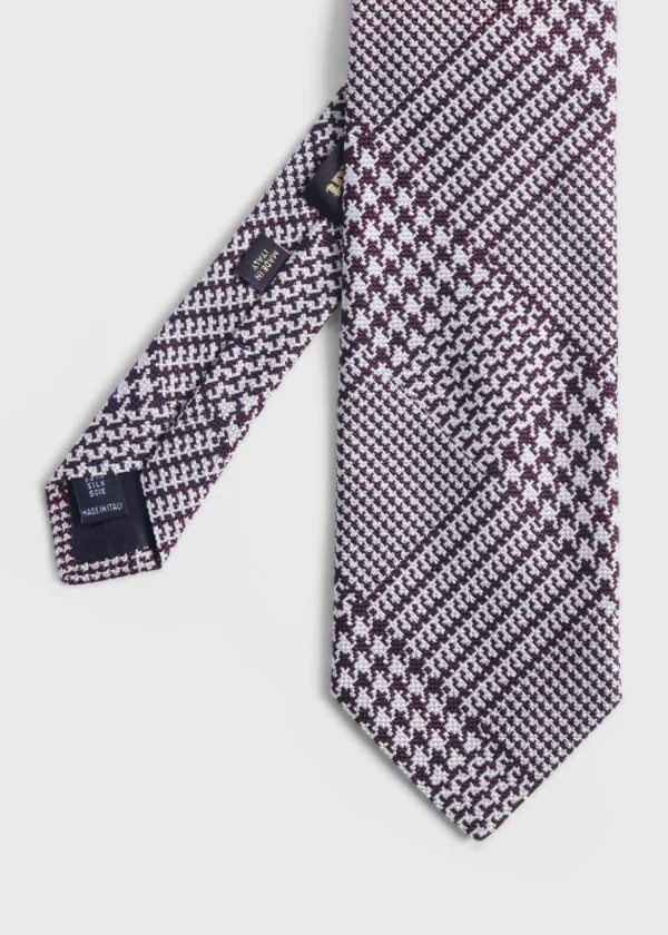 Silk Jacquard Plaid Tie