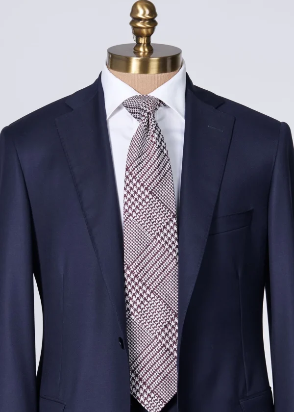 Silk Jacquard Plaid Tie