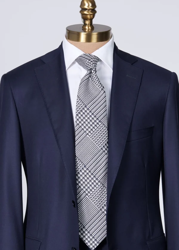 Silk Jacquard Plaid Tie